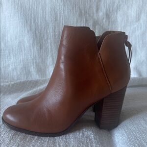Aldo Tan Leather Ankle Booties